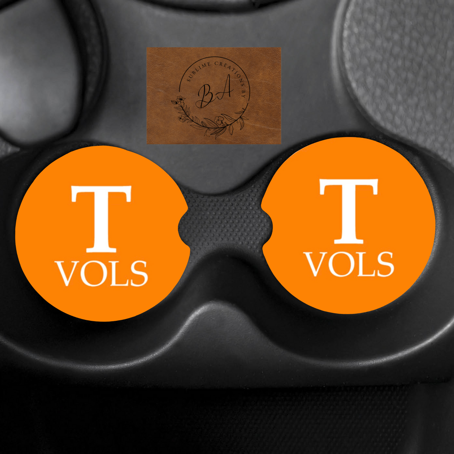 Vols Print Car Coaster Sets