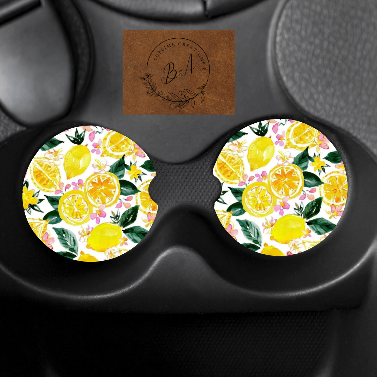 Lemon Car Coaster Set