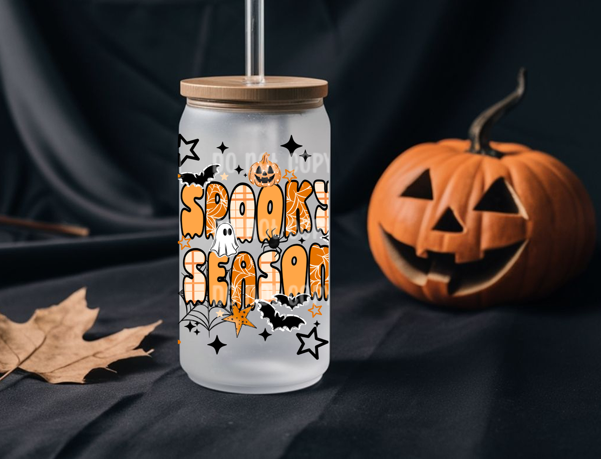 16oz Orange Spooky Season Libbey Cup