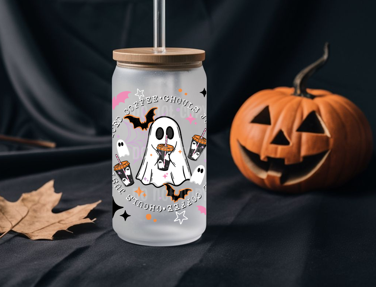 16oz Ghouls Iced Coffee Libbey Cup