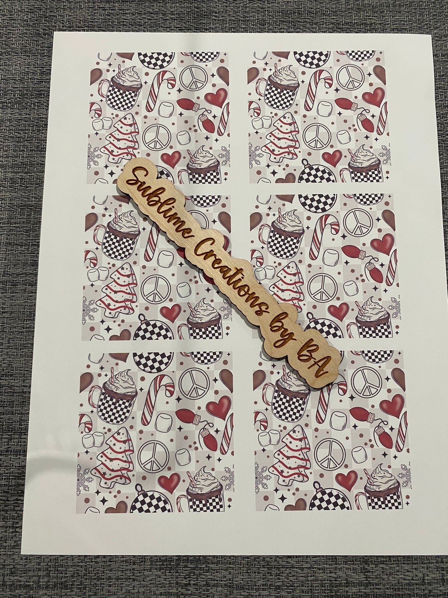 Christmas Things Sublimation Transfer Sheet