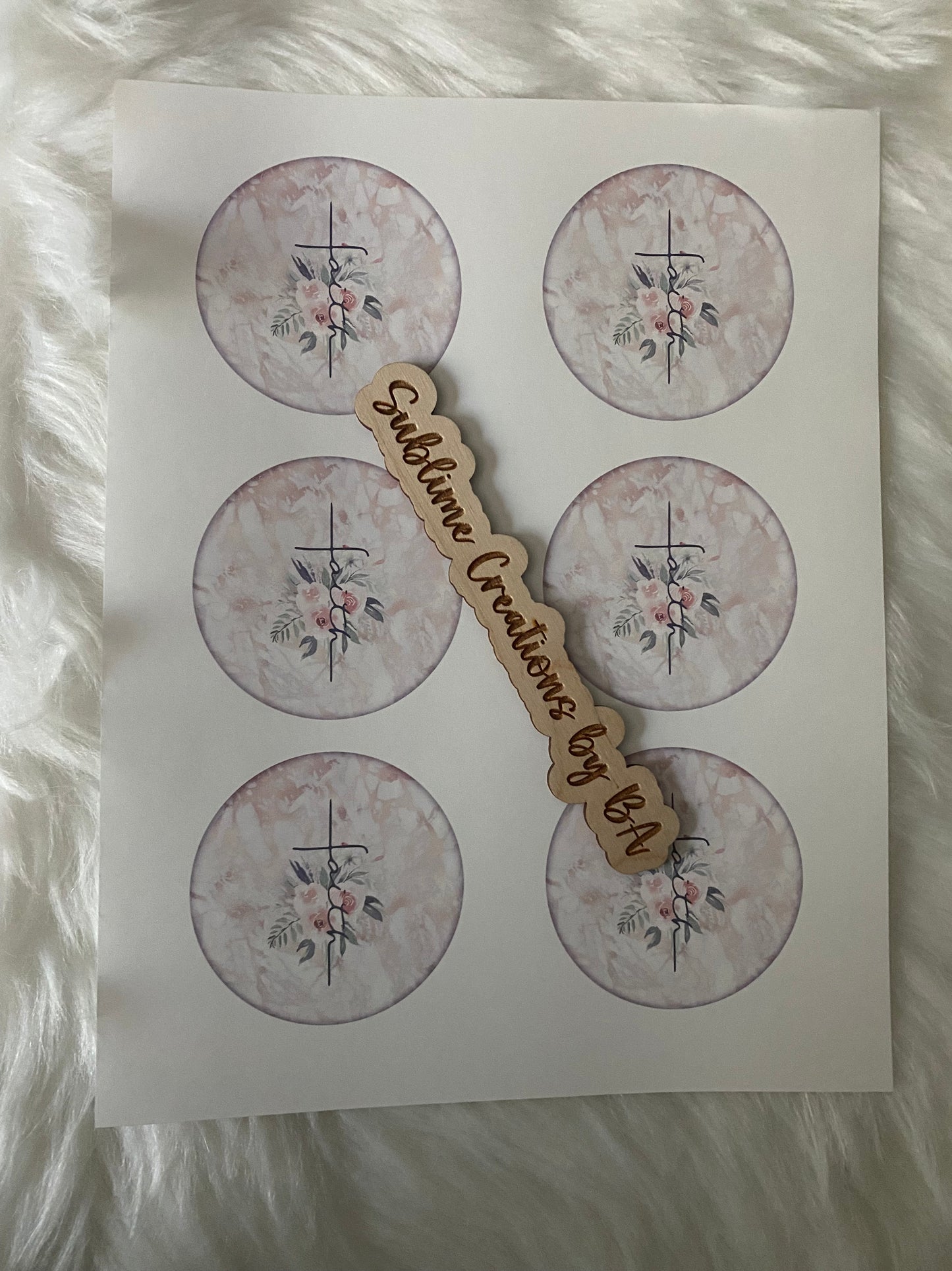 Floral Faith Sublimation Transfer Sheet