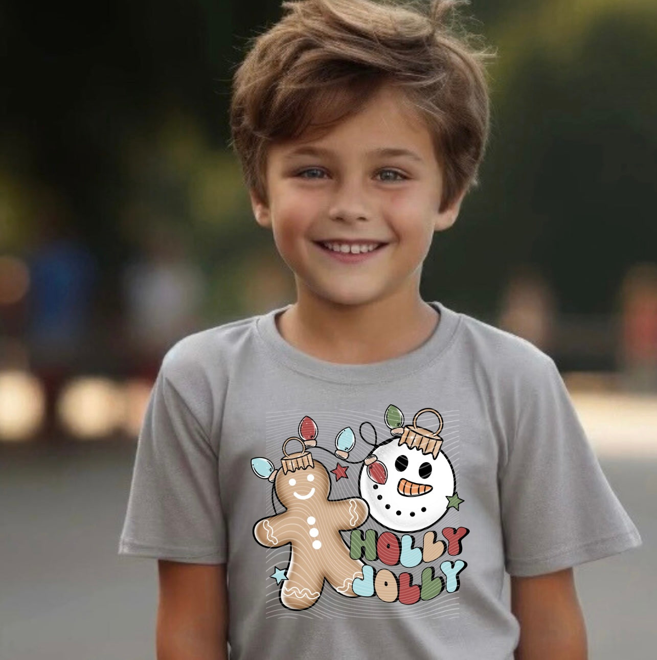 Holly Jolly Youth DTF Print Only