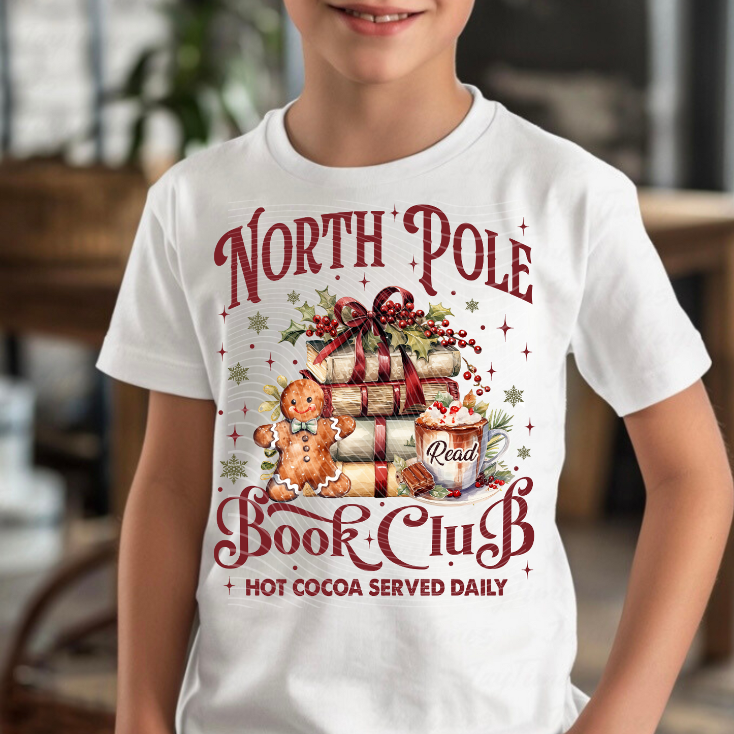 North Pole Book Club DTF Print Only