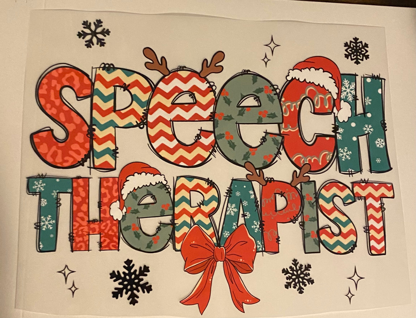 Christmas Occupation DTF Prints