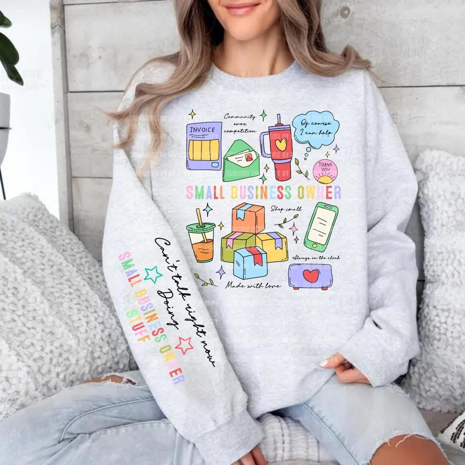 Small Business Owner Doodle Occupational DTF Print