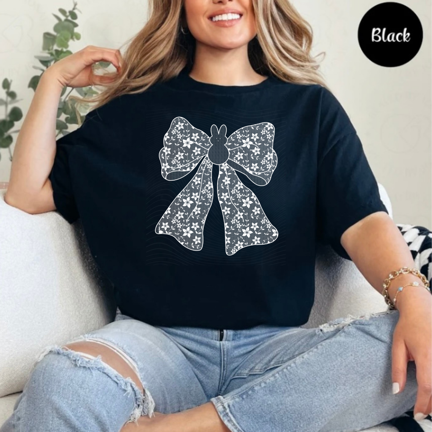 Bunny Coquette Lace Tee