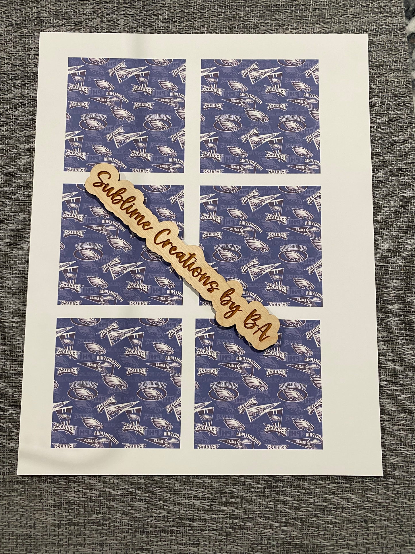 Eagles Sublimation Transfer Sheet