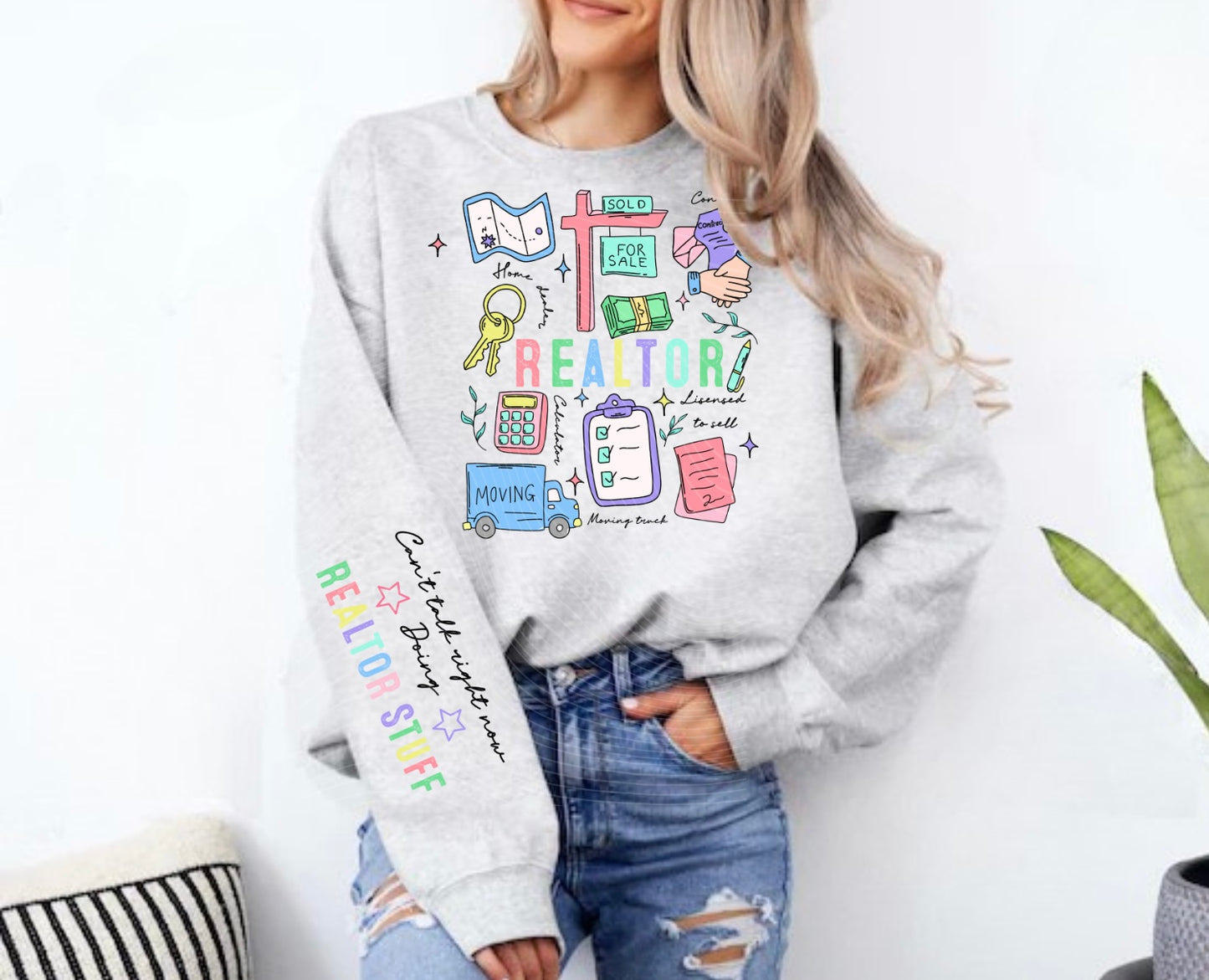 Realtor Doodle Occupational Sweatshirt