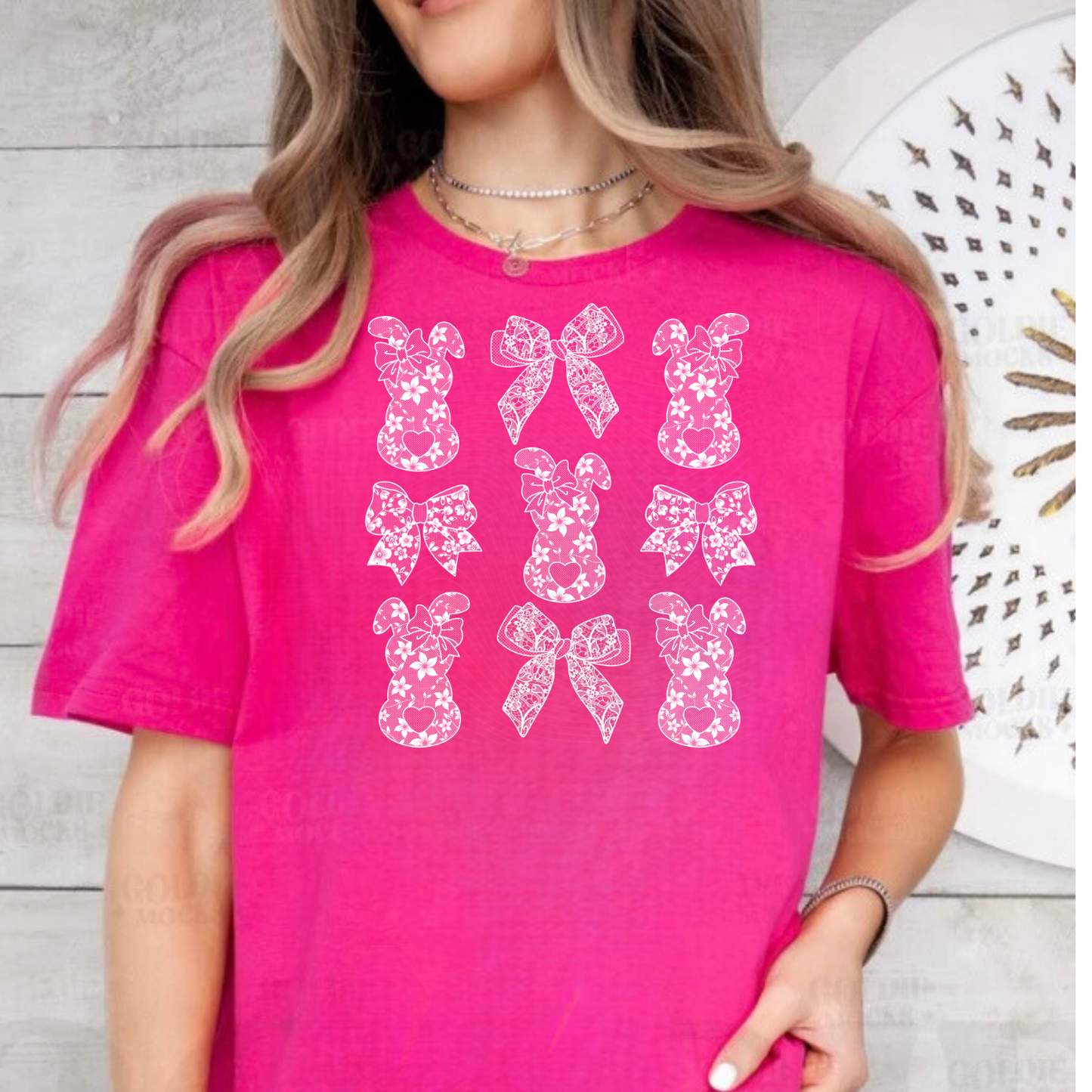 Lace Bunny Doodle Tee