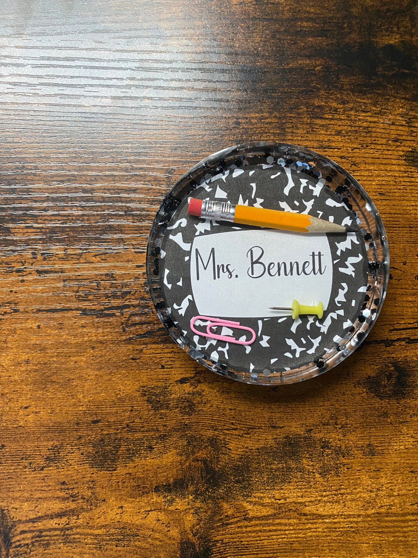 Acrylic Resin Coaster /Personalized Teacher