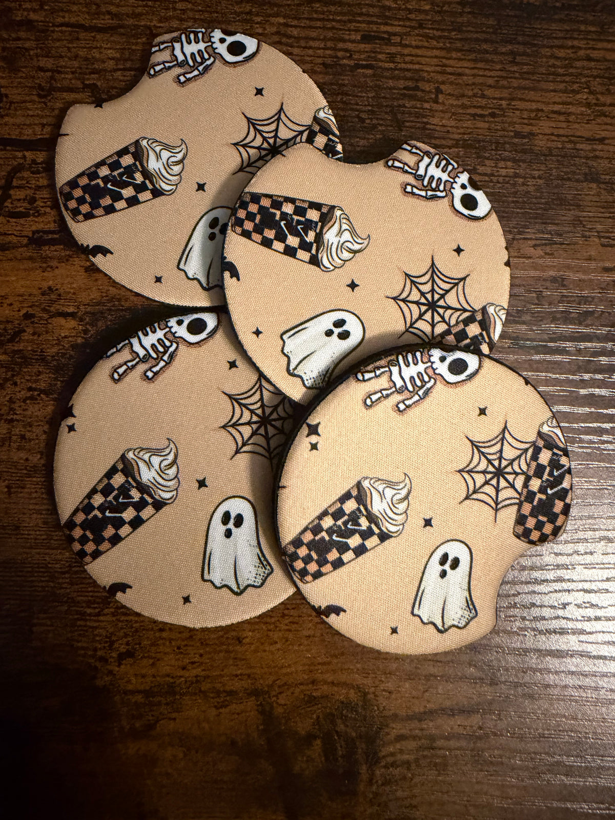 Scream Sugar Coffee Seamless Car Coaster Sets