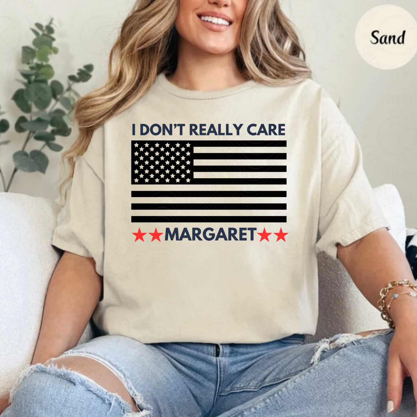 I DON’T REALLY CARE Flag Tee