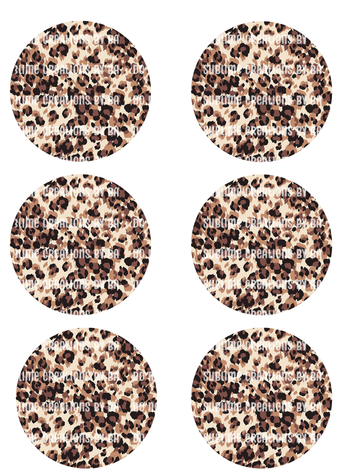 Leopard Sublimation Transfer Sheet