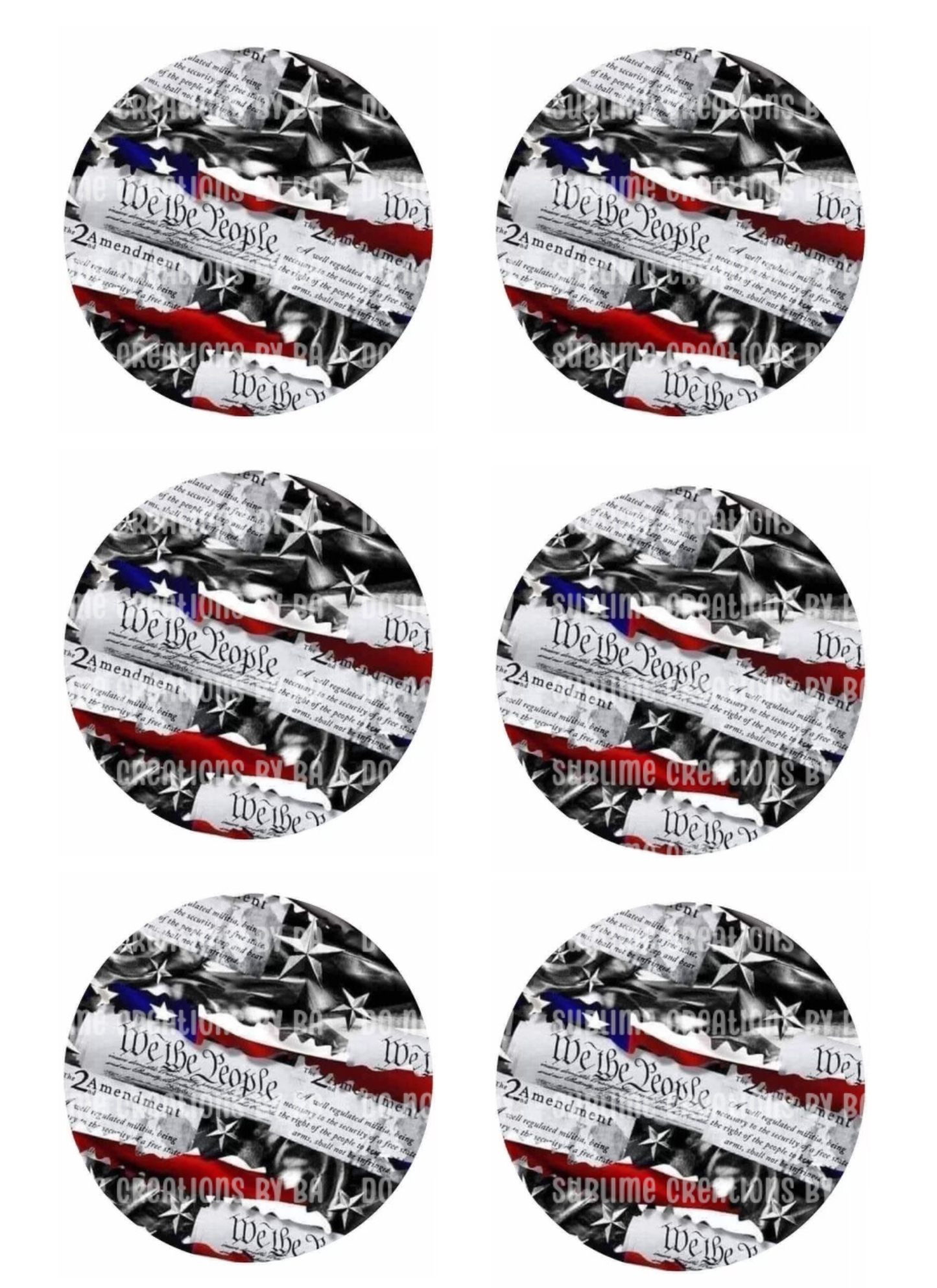 “We the People” Sublimation Transfer Sheet