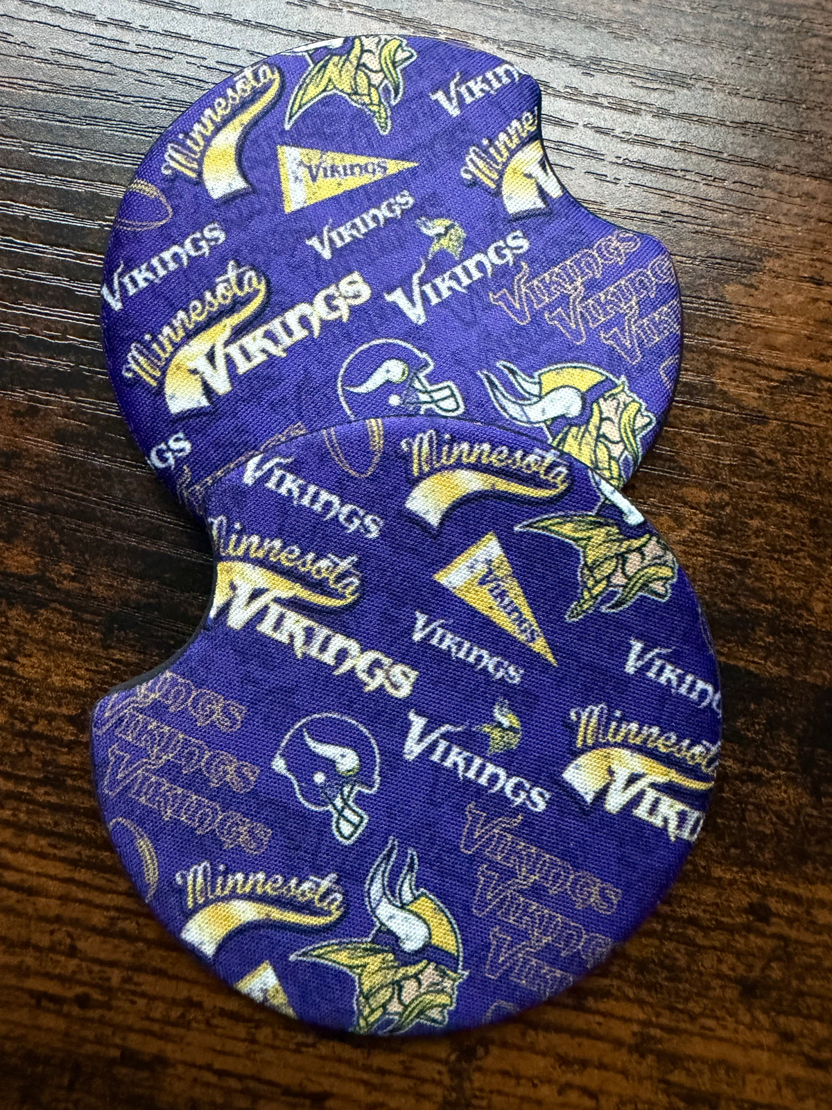 Vikings Print Car Coaster Set