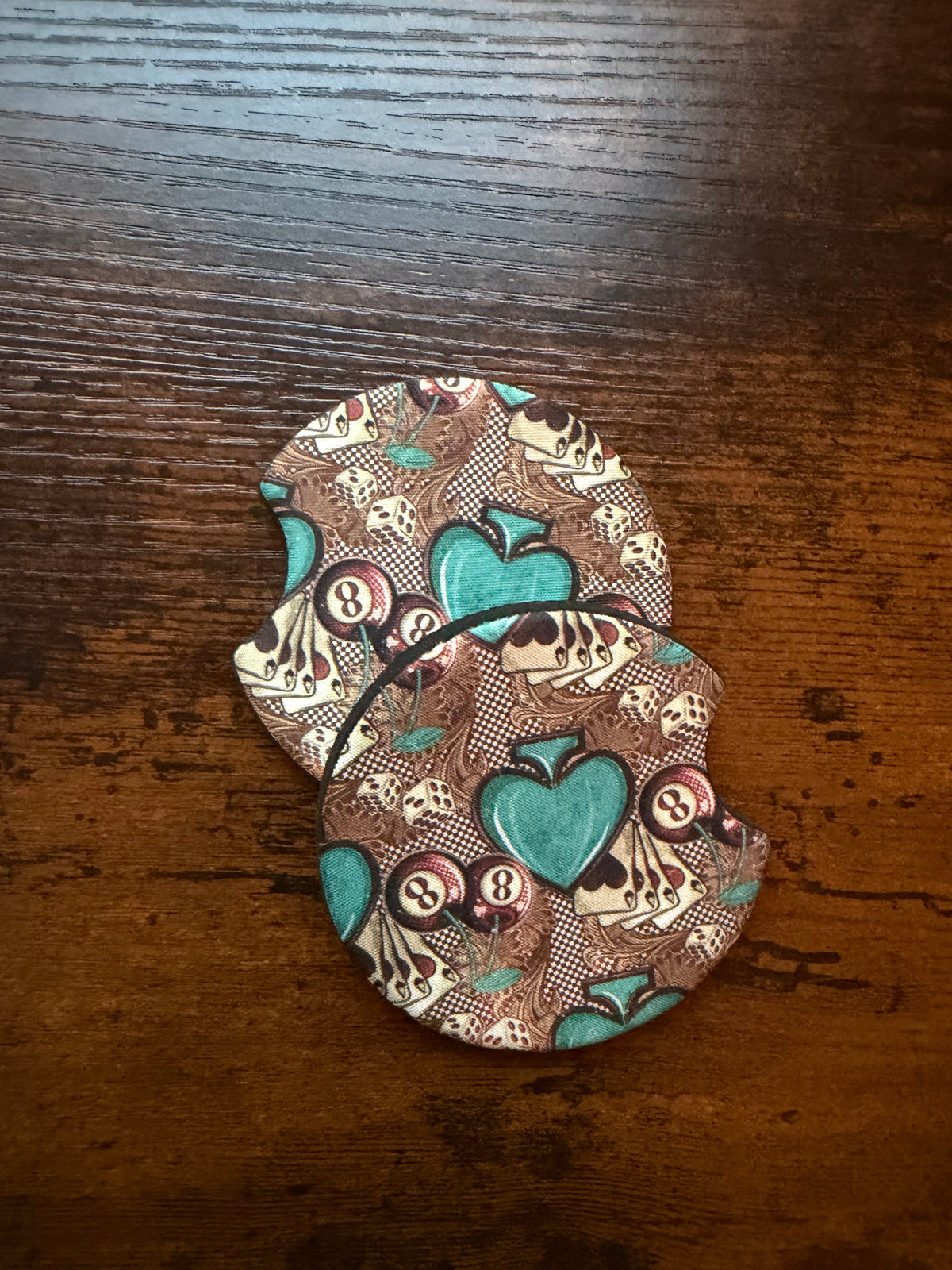 Wild Card Print Car Coaster Set