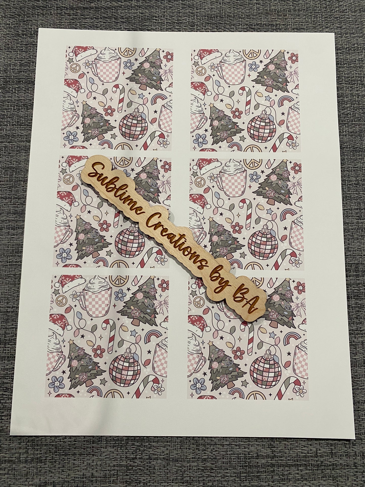 Very Merry Sublimation Transfer Sheet