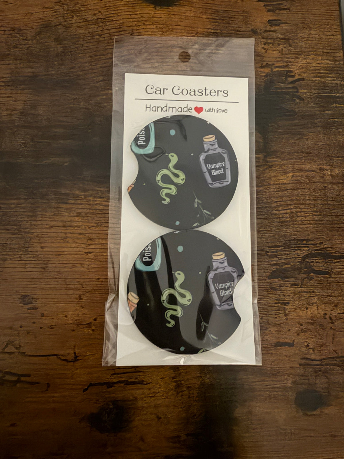 Salem Apothecary Seamless Car Coaster Set