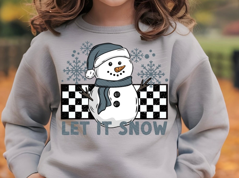 Let It Snow Youth DTF Print Only