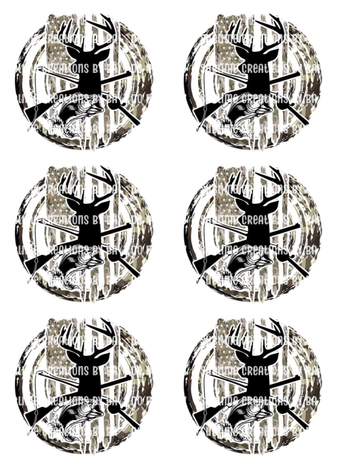 Hunting/Fishing Sublimation Transfer Sheet