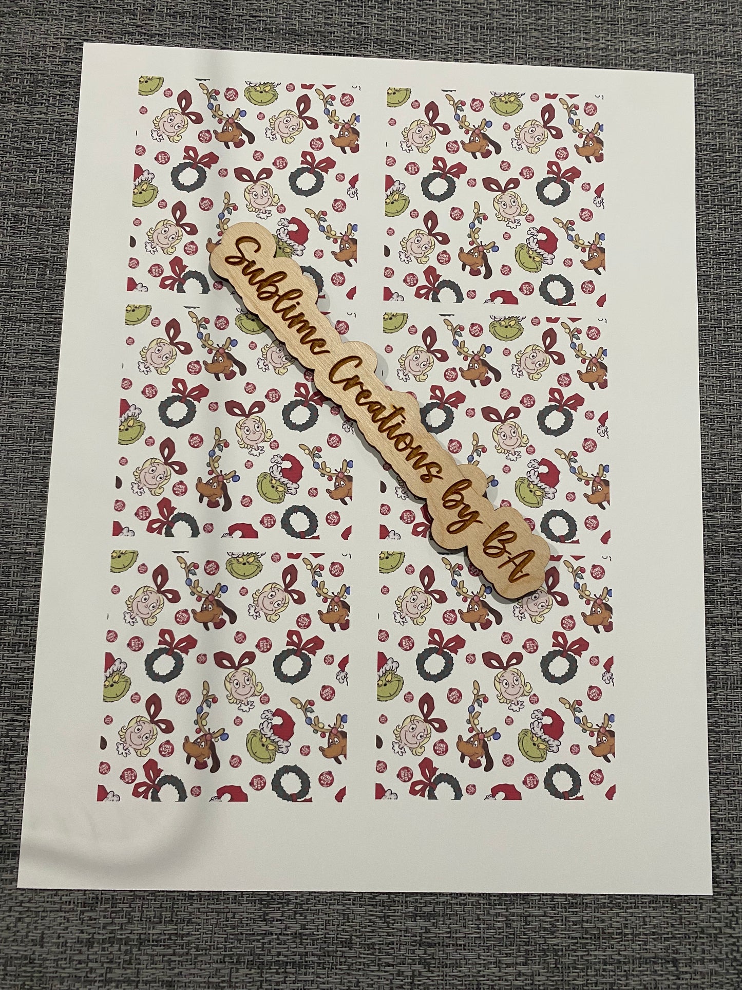 Green Guy Characters Sublimation Transfer Sheet