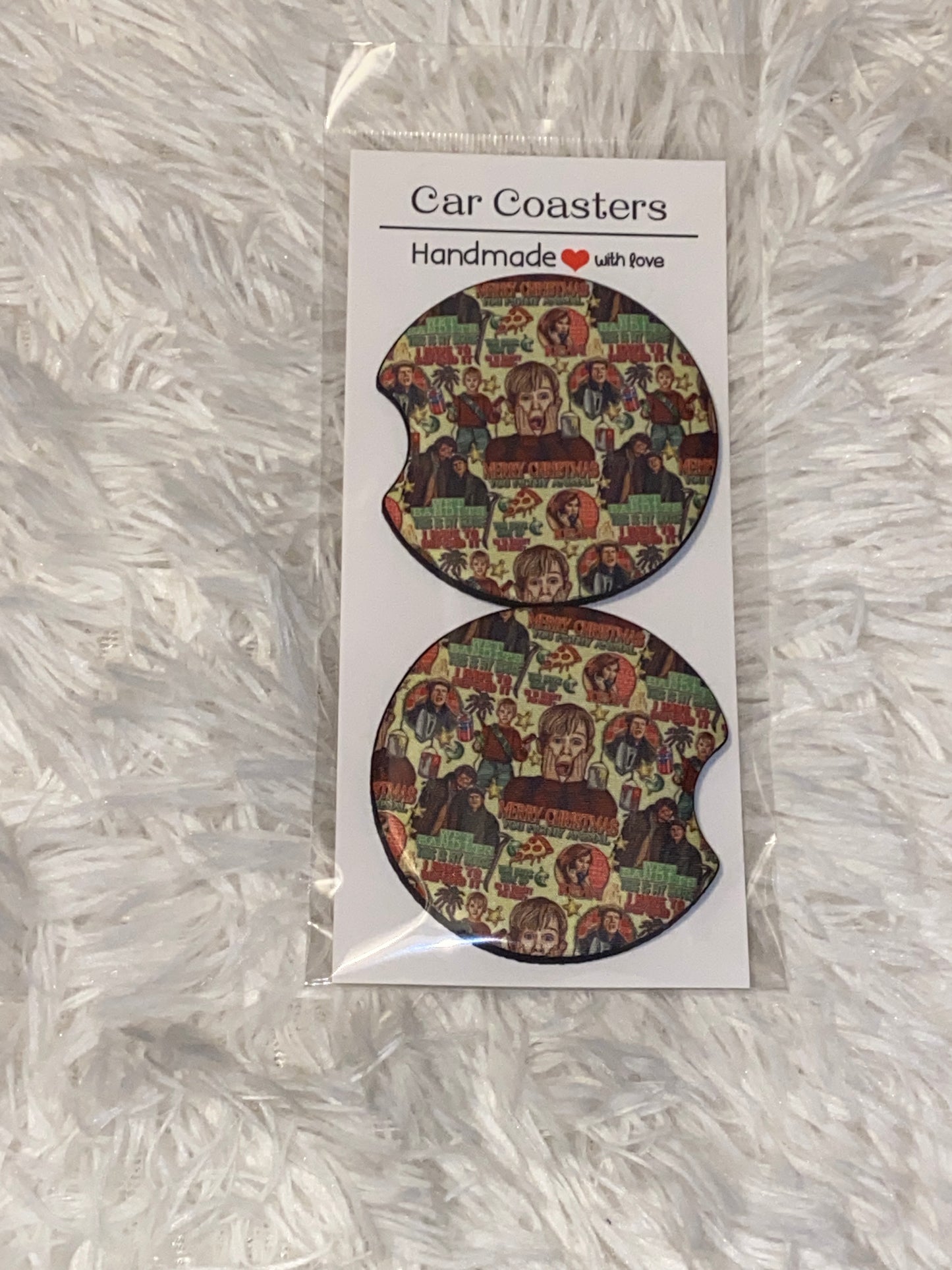 Filthy Animal Print Car Coaster Set