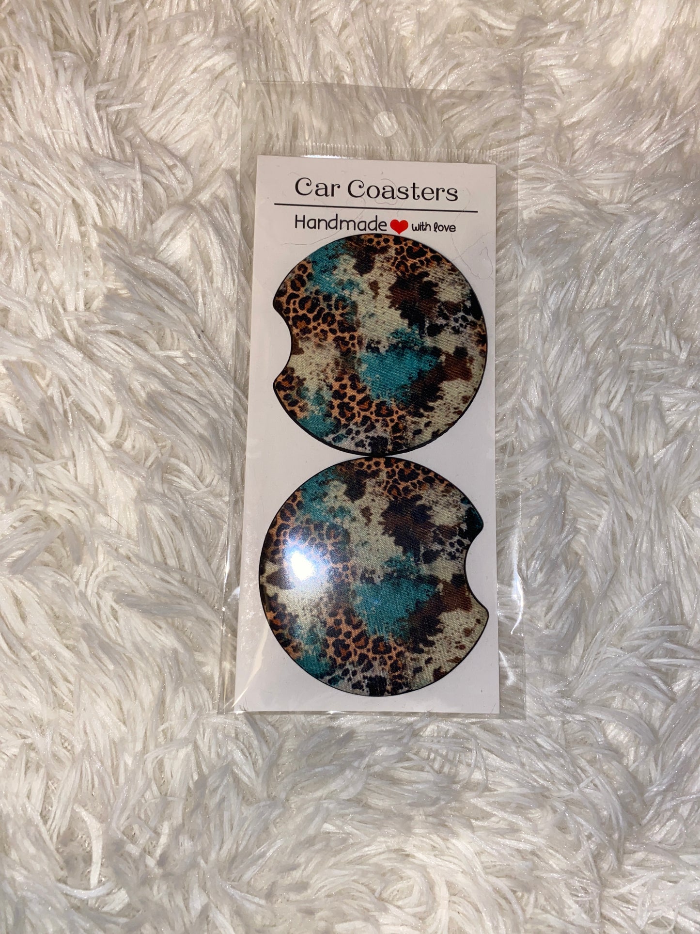 Hyde with Leopard Print Car Coaster Set