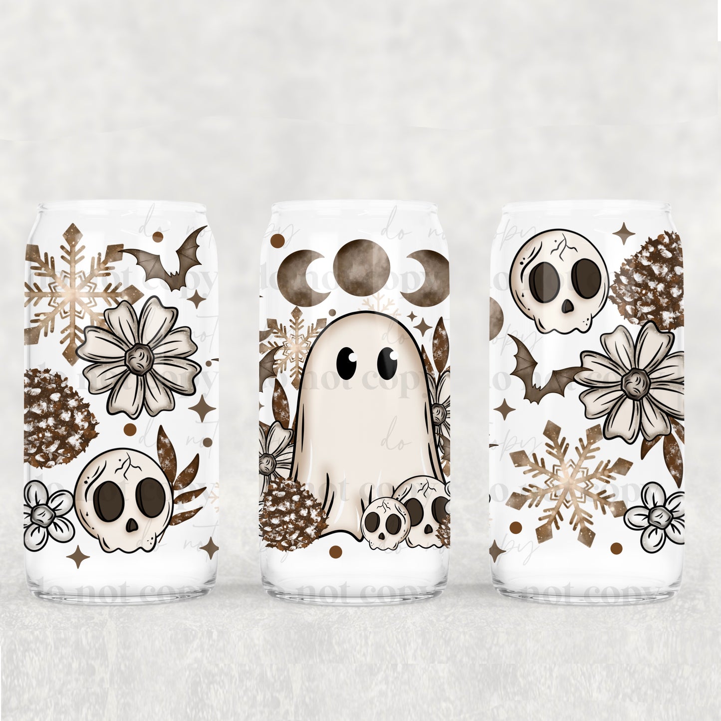 16oz Fall/Halloween Frosted Libbey Cups