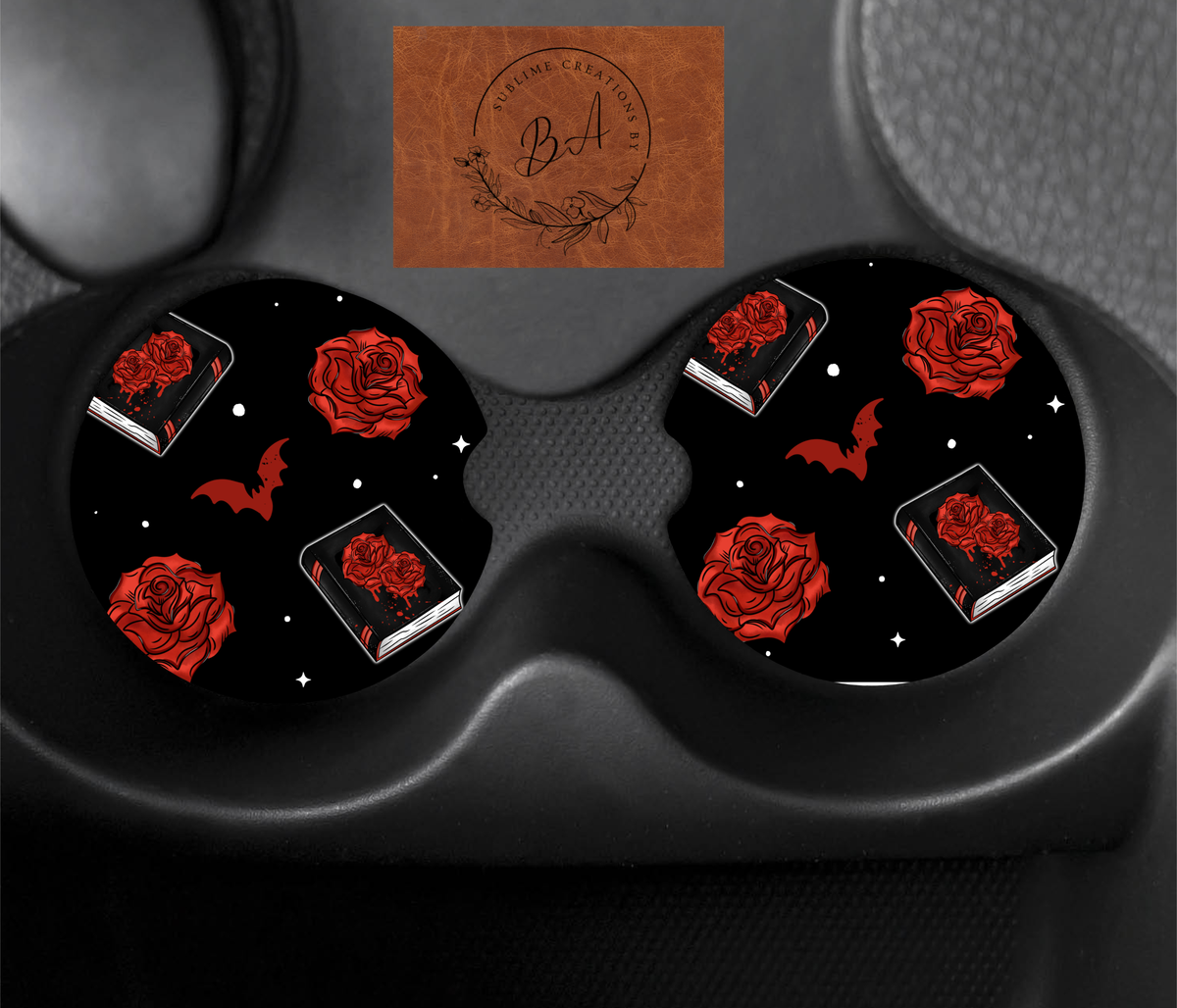 Dark Romance Seamless Car Coaster Sets