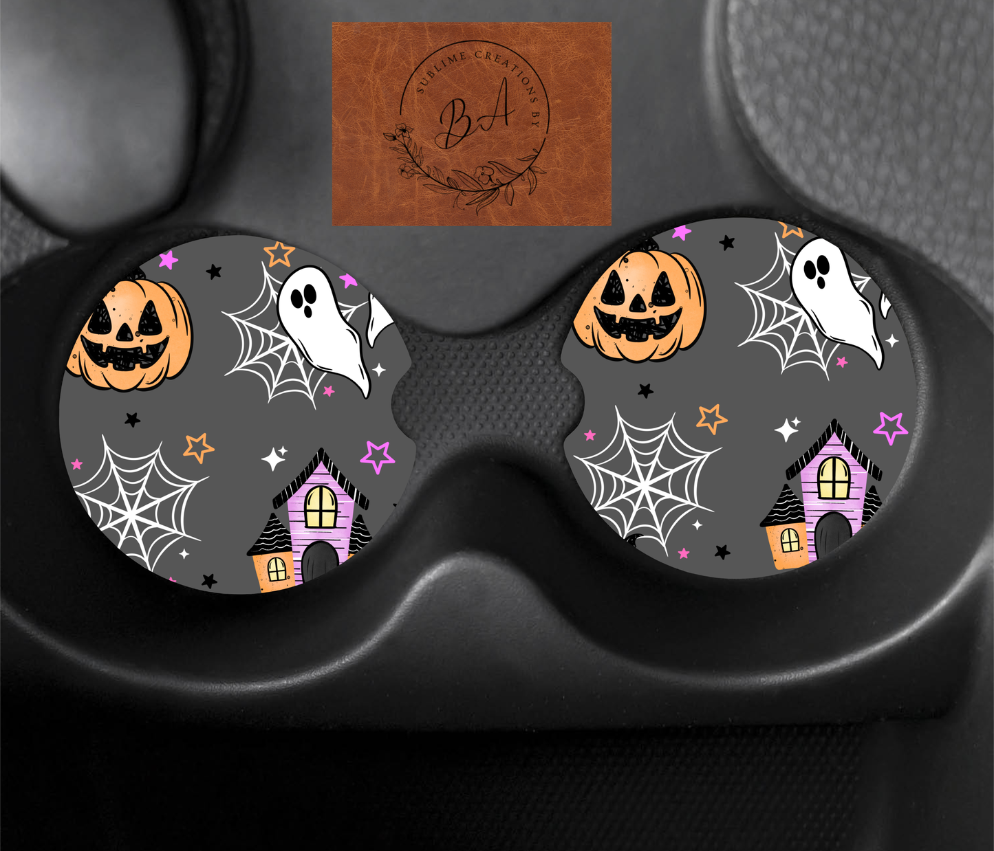 Haunted House Car Coaster Set