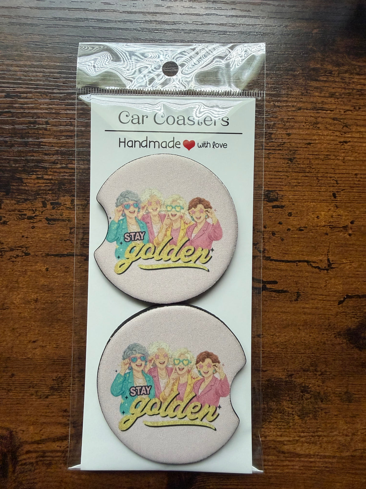 Stay Golden Car Coaster Sets