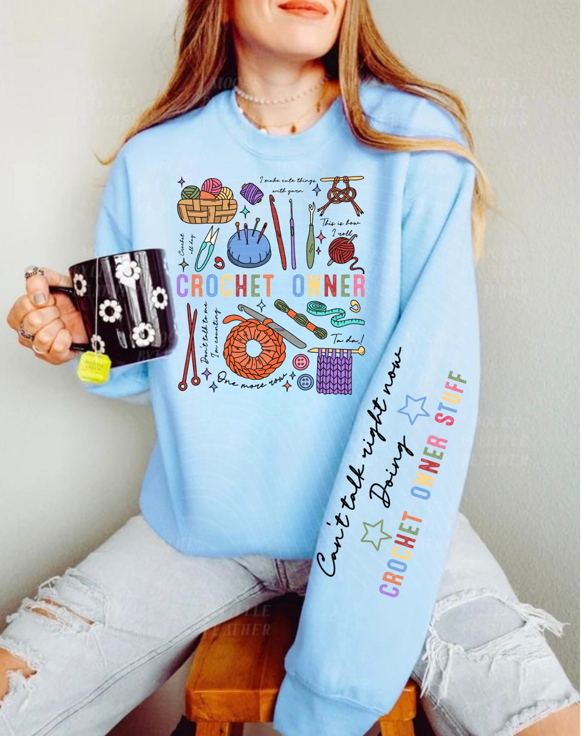 Crochet Owner Doodle Occupational Sweatshirt