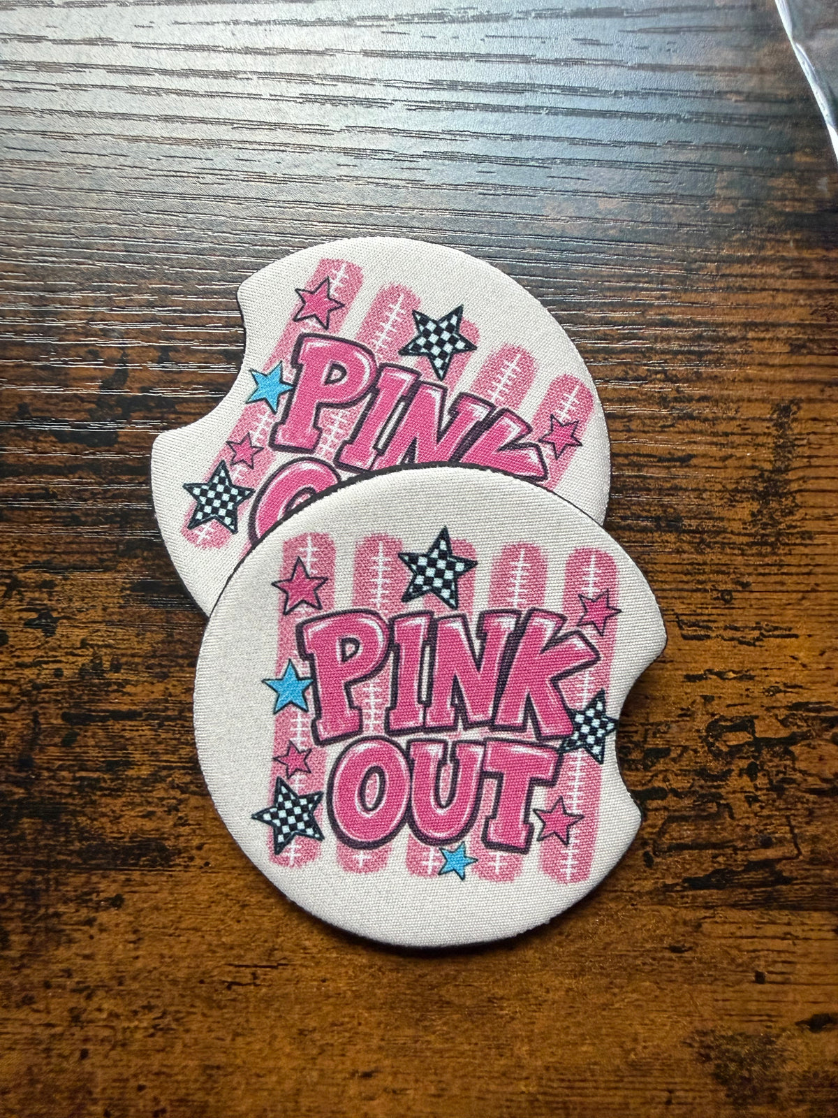 Pink Out Car Coaster Sets