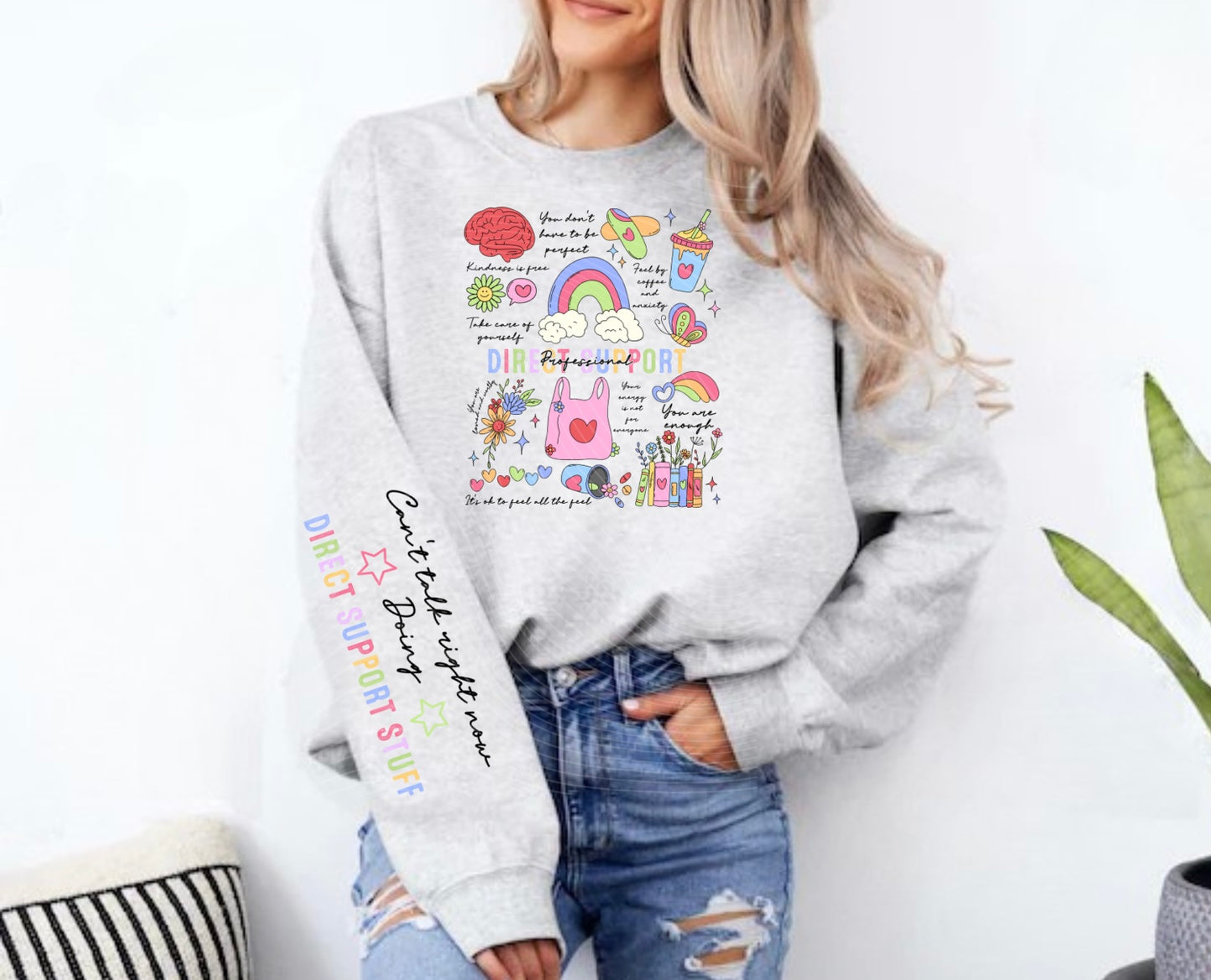 Direct Support Professional Doodle Occupational Sweatshirt