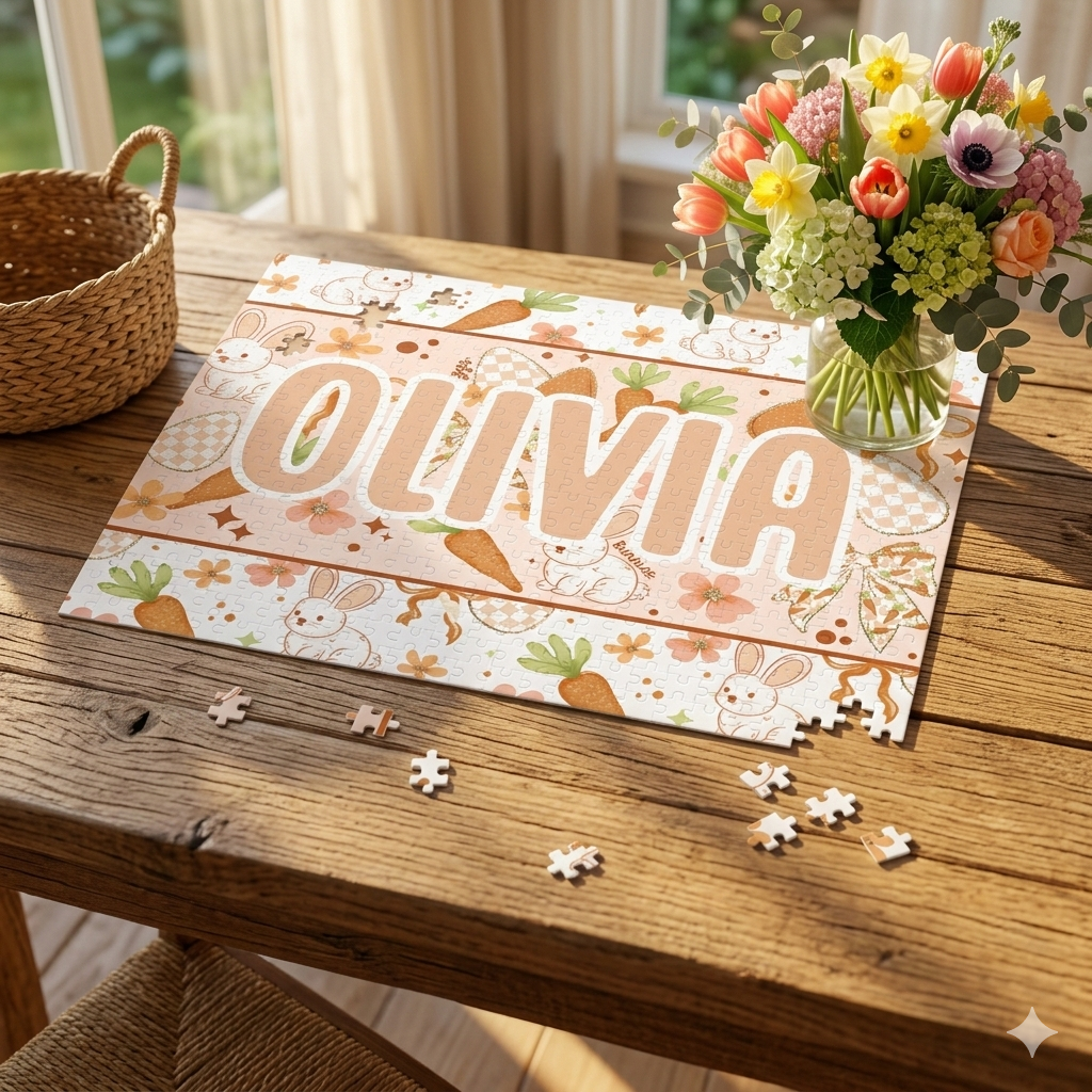 Happy Easter Personalized Puzzle