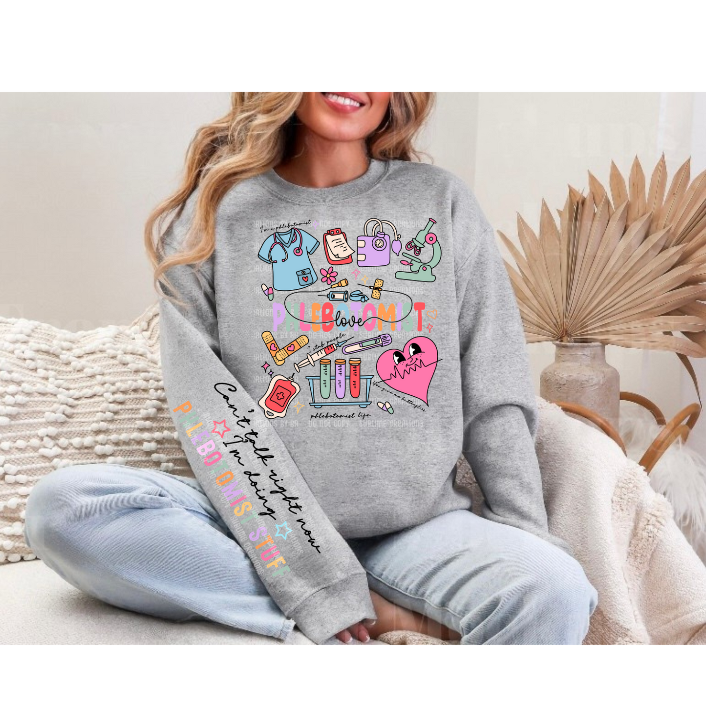 Phlebotomist Doodle Sweatshirt