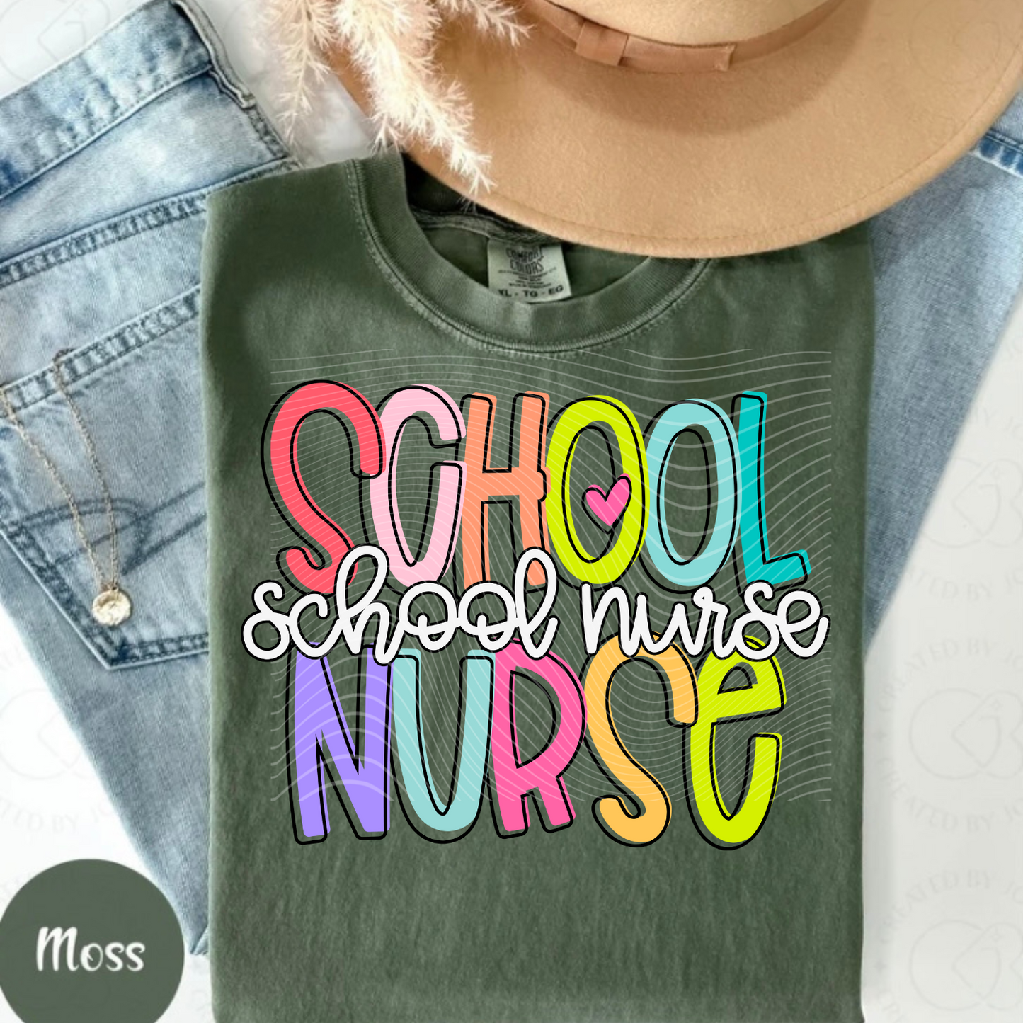 School Nurse Pastel CC Tee