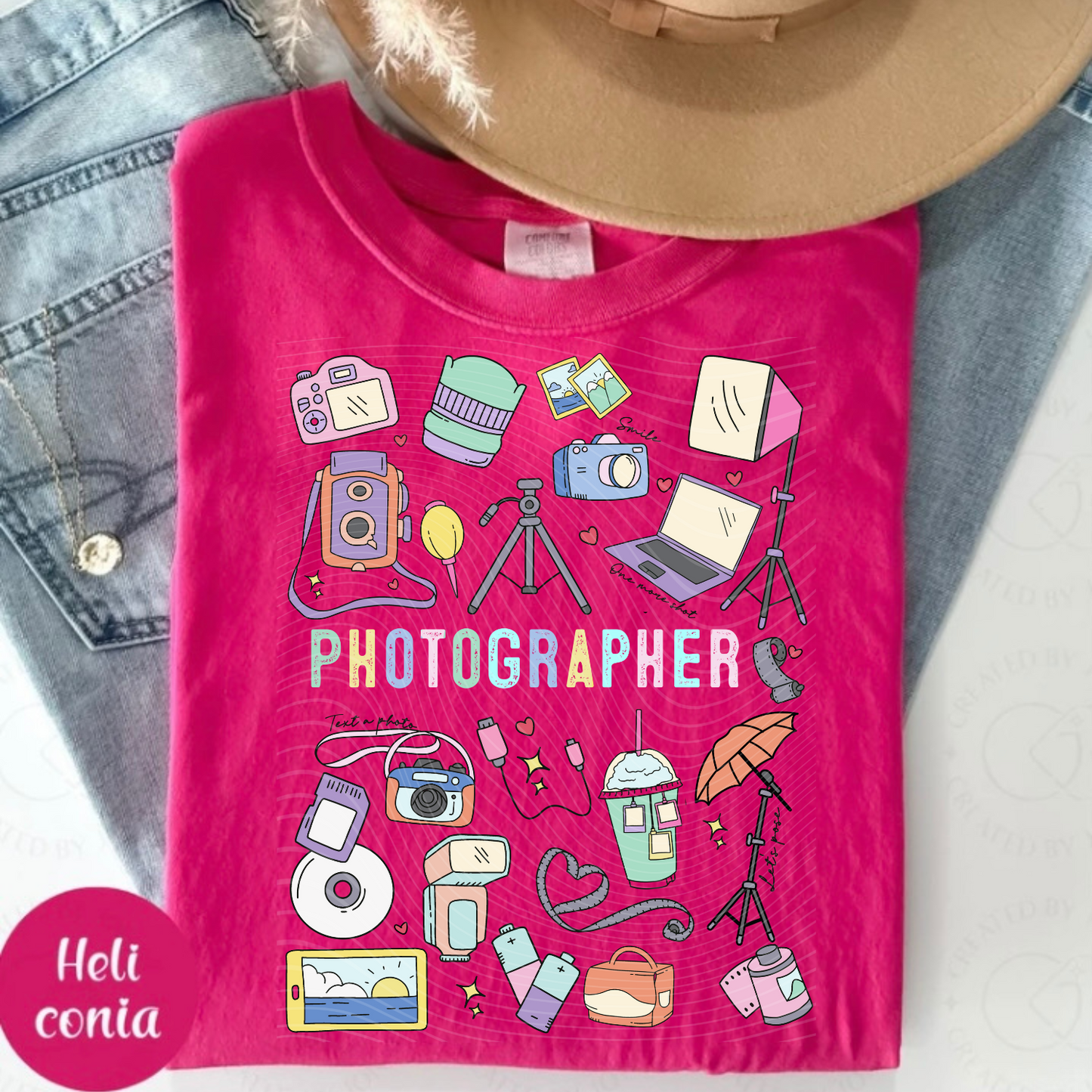 Photographer Doodle Occupational CC Tee