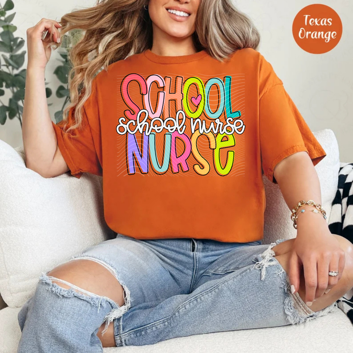 School Nurse Pastel Tee