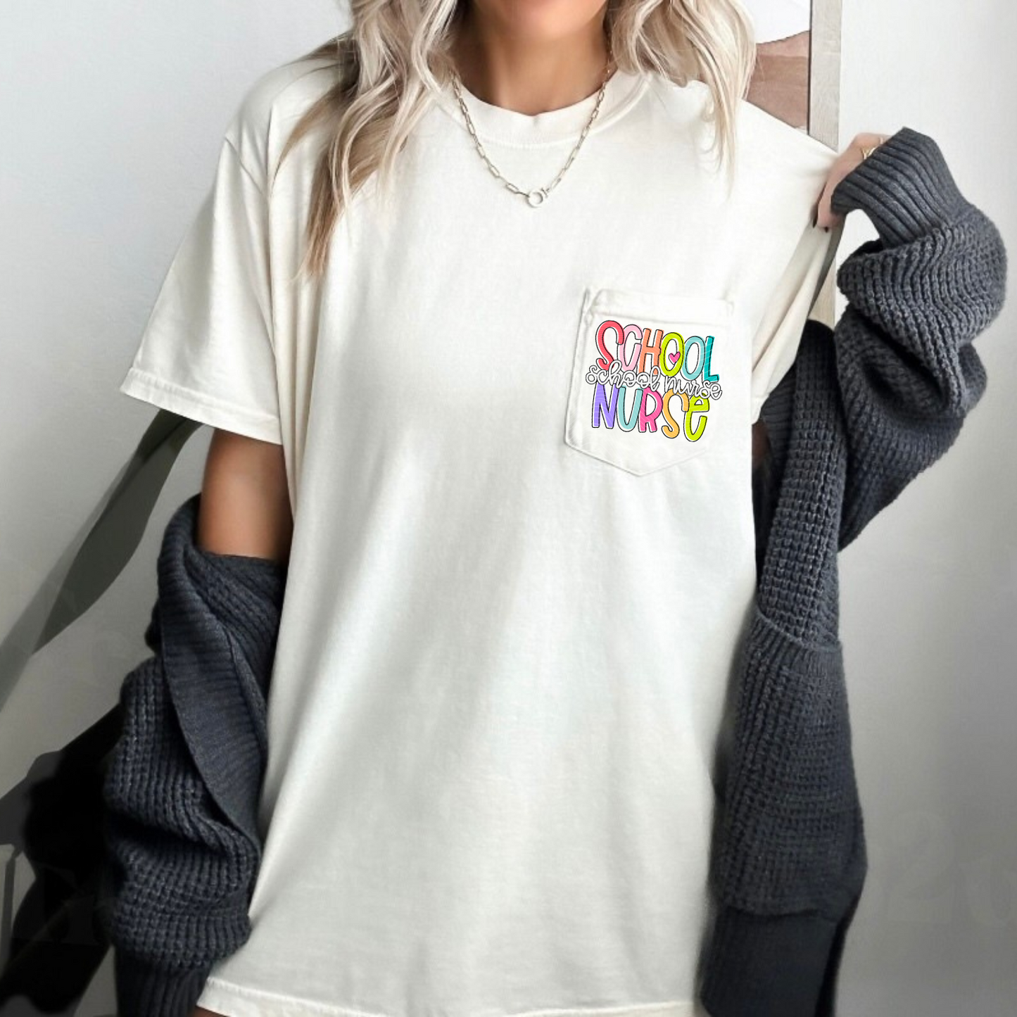 School Nurse Pastel DTF Print