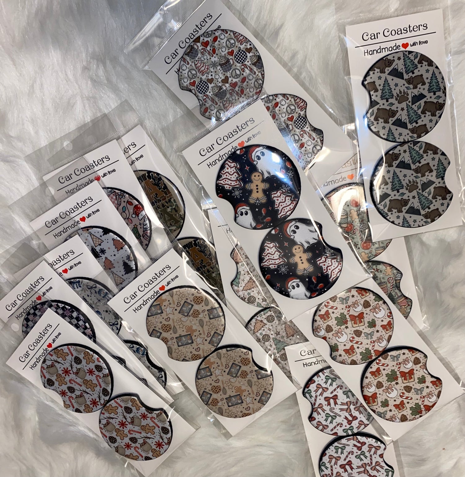 Winter/Christmas Car Coasters