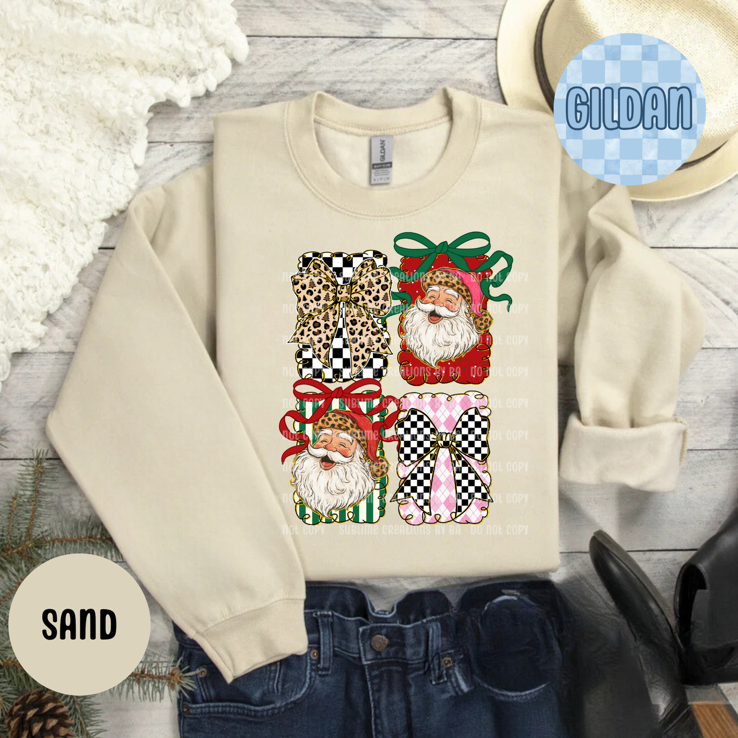 Santa’s Merry Christmas Sweatshirt-CF