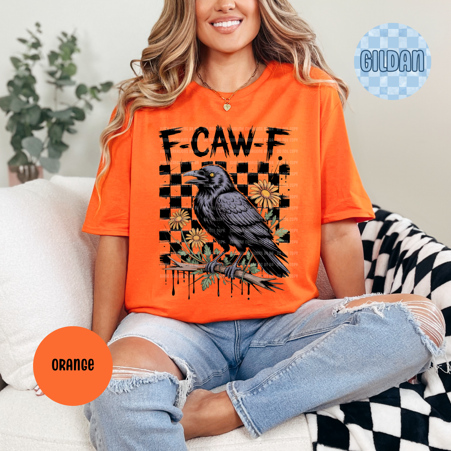 F•Caw•F Funny Crow Shirt, Black Crow Unisex