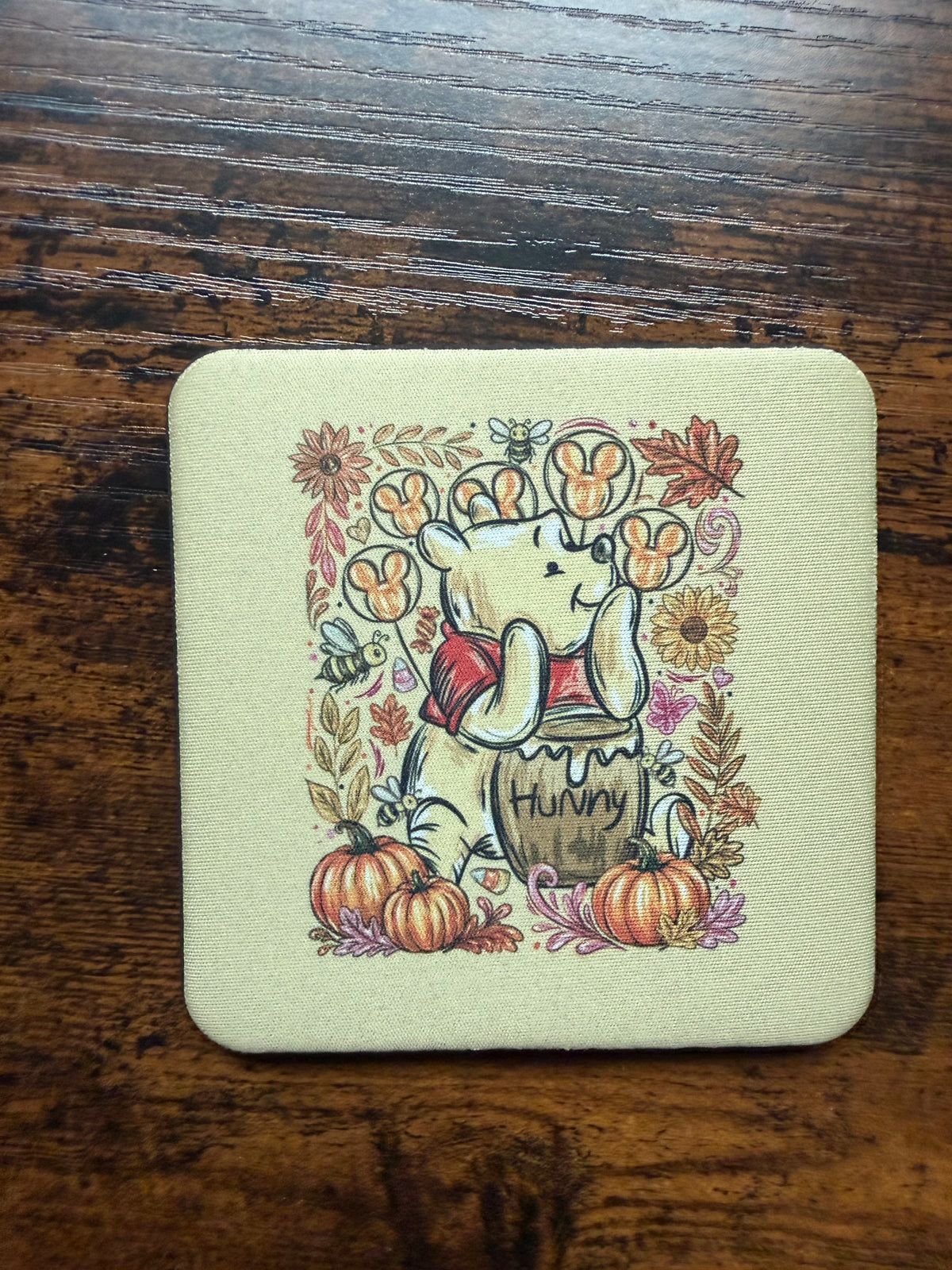 Cute Honey Bear Desk Coaster