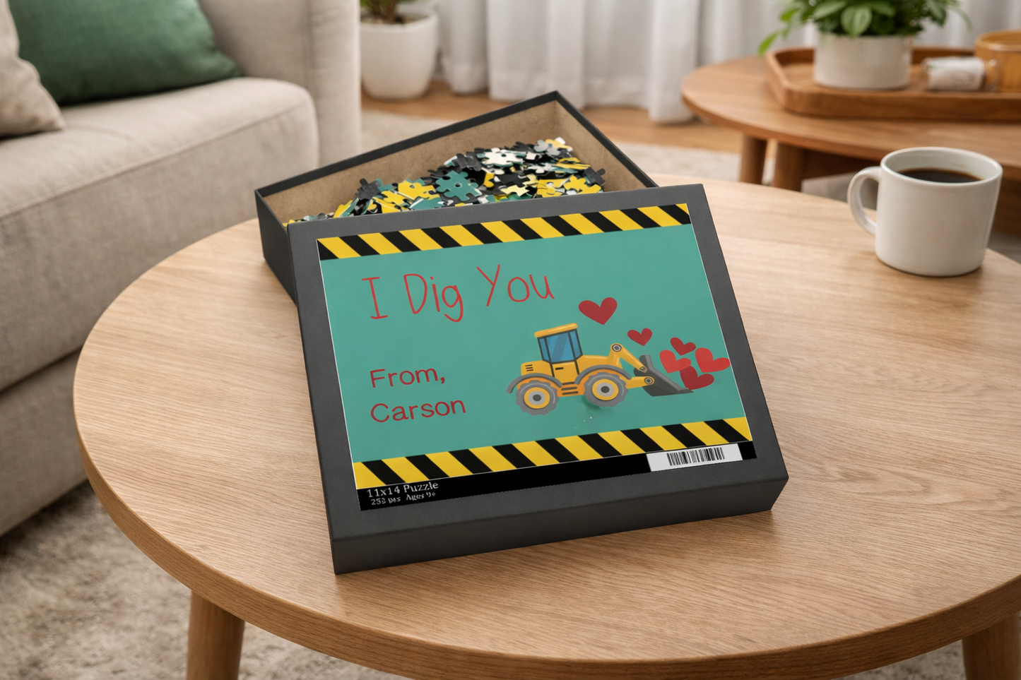 I Dig You Valentine Personalized Puzzle