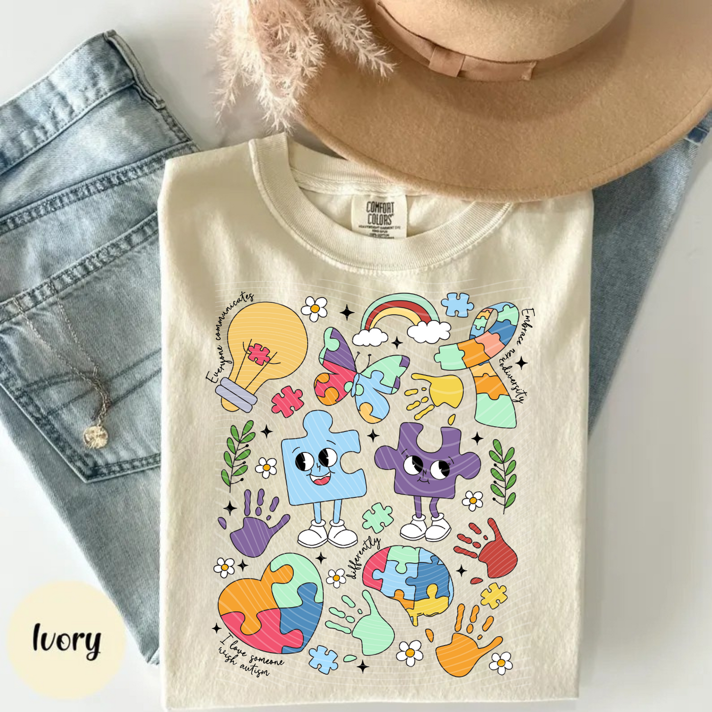 Autism Doodle DTF Print