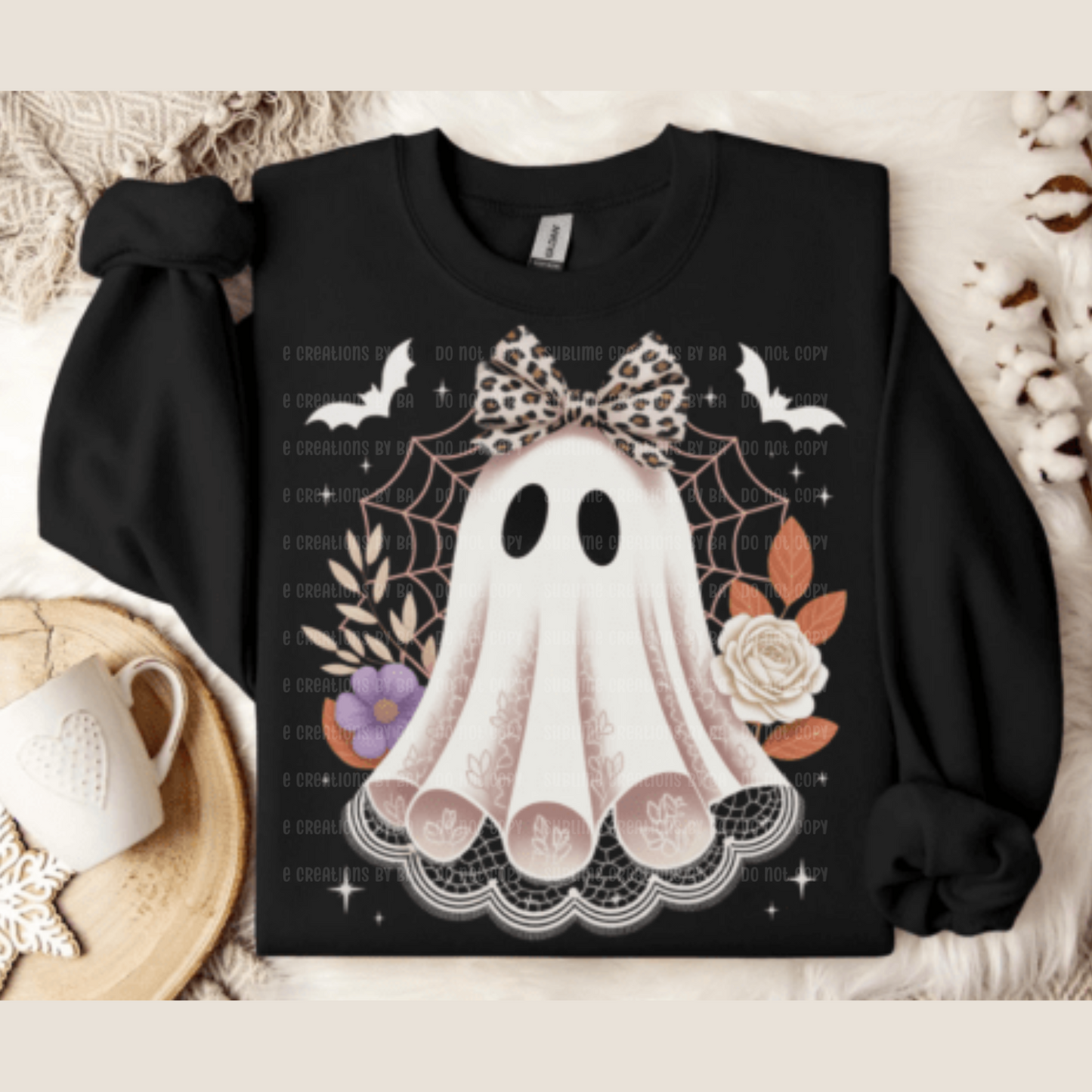 Ghost Lace Bow Adult CF