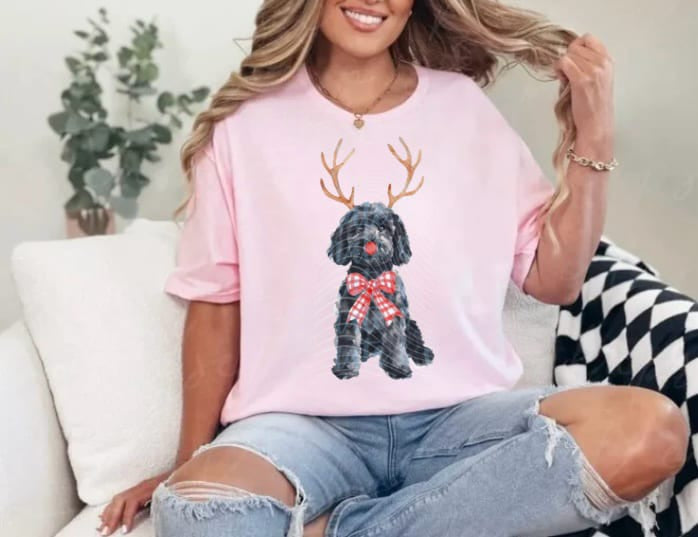 Watercolor Dogs Christmas Tees