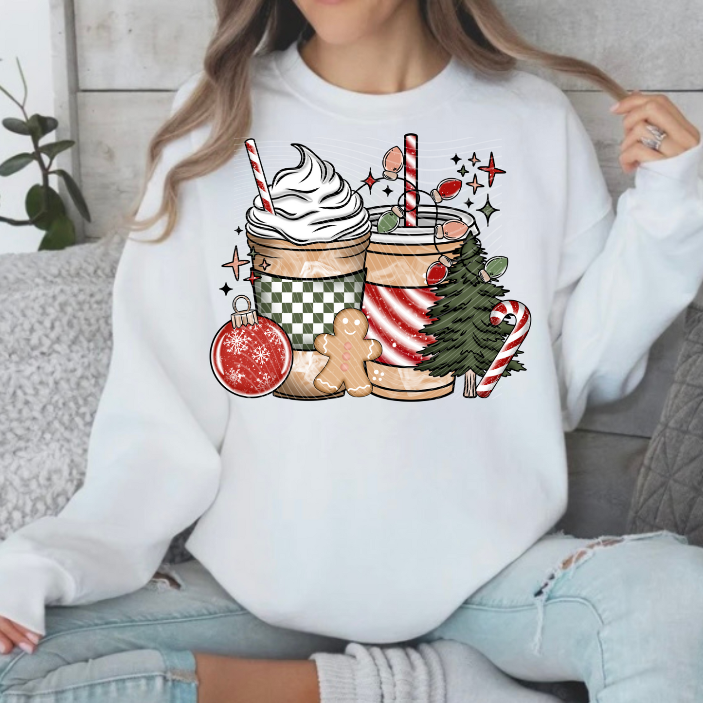 Christmas Coffee DTF Print Only